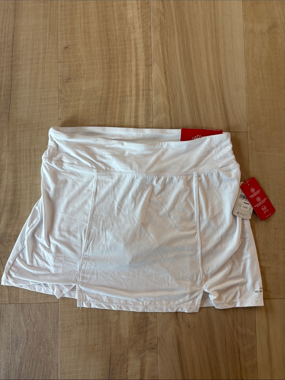bcg White Women's Athletic Skort with Built-In Shorts